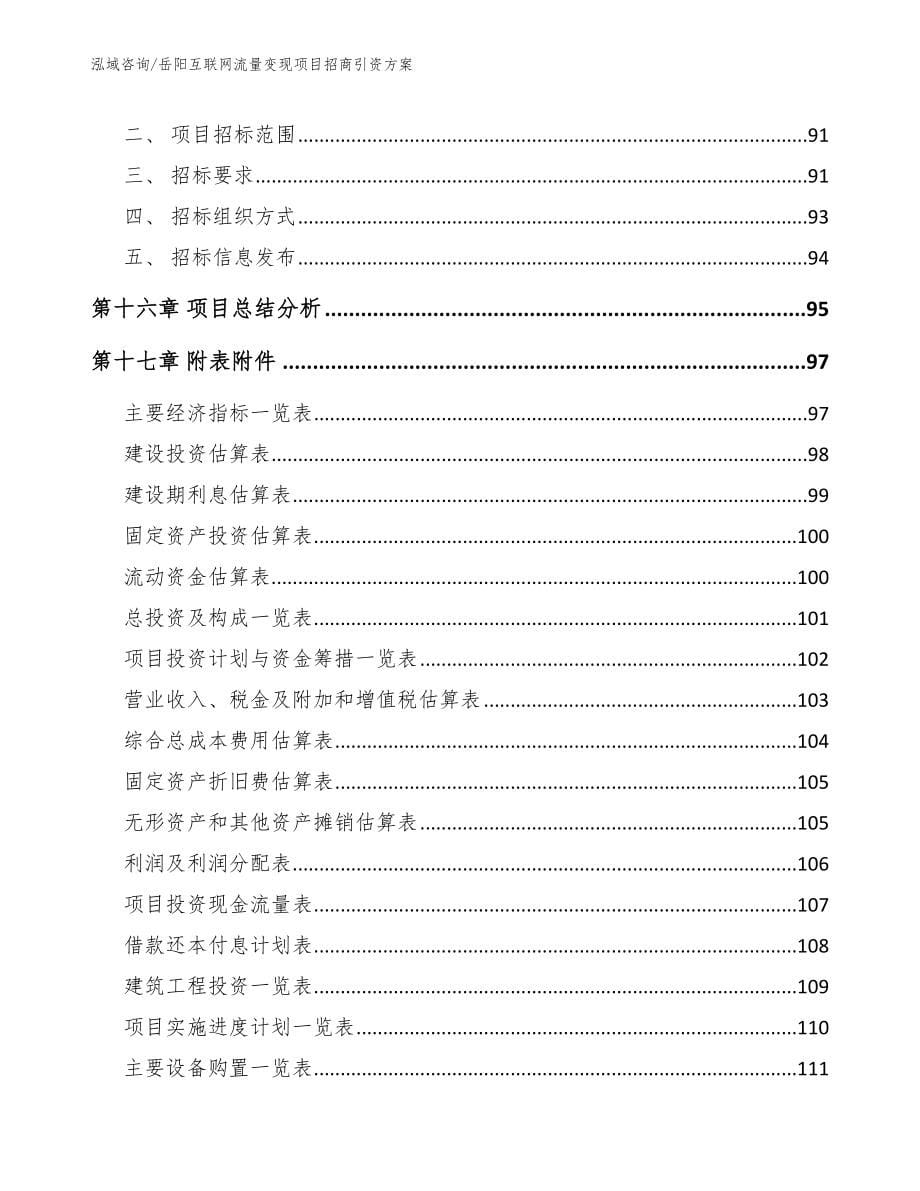 岳阳互联网流量变现项目招商引资方案模板范文_第5页
