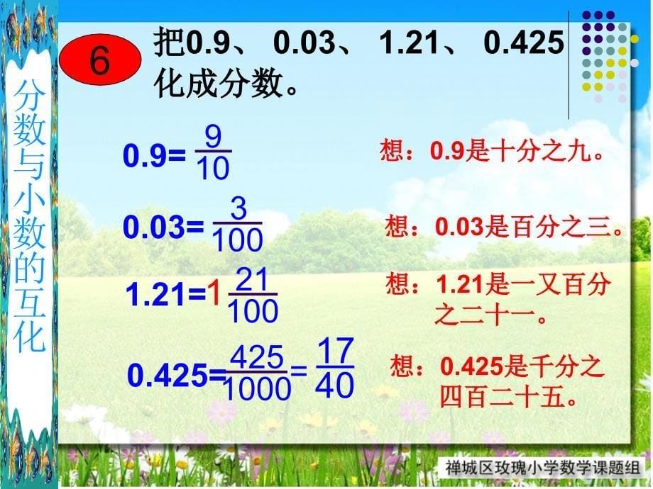 6第十四教时课件分数小数的互化_第5页