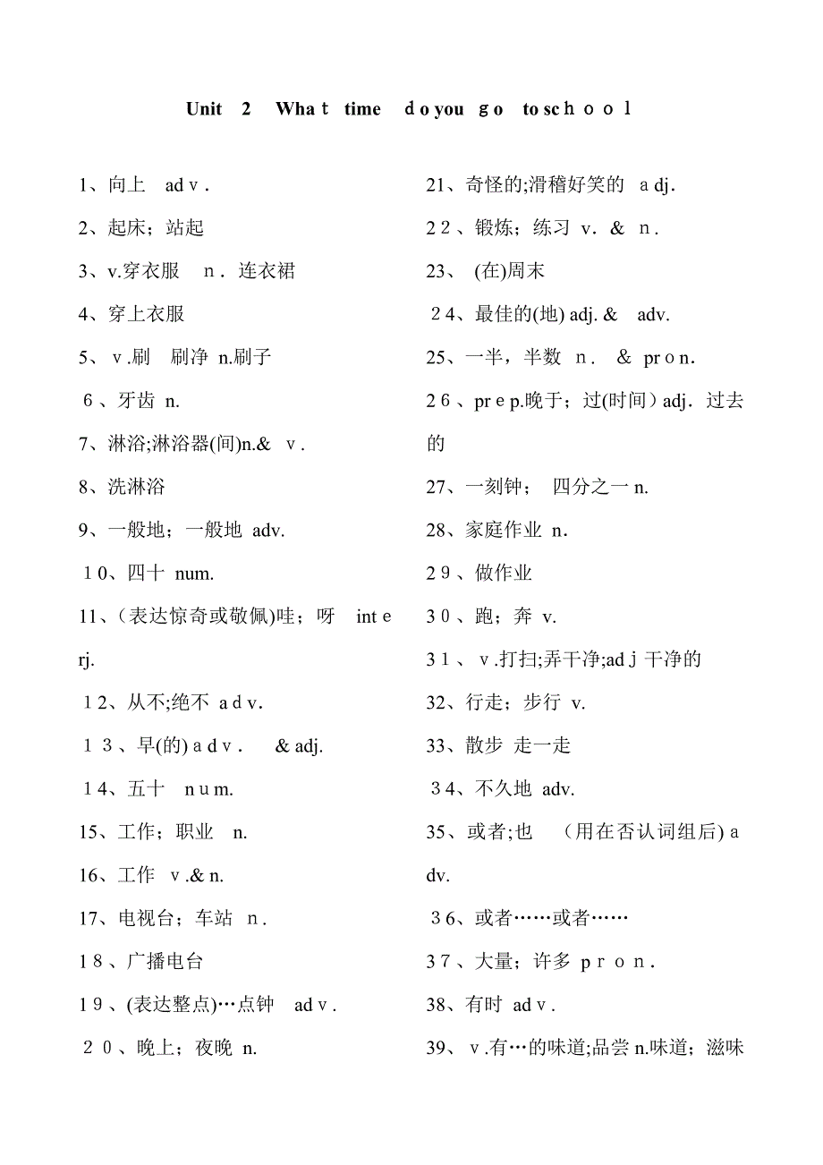 新版新目标英语七年级下册单词测试_第3页