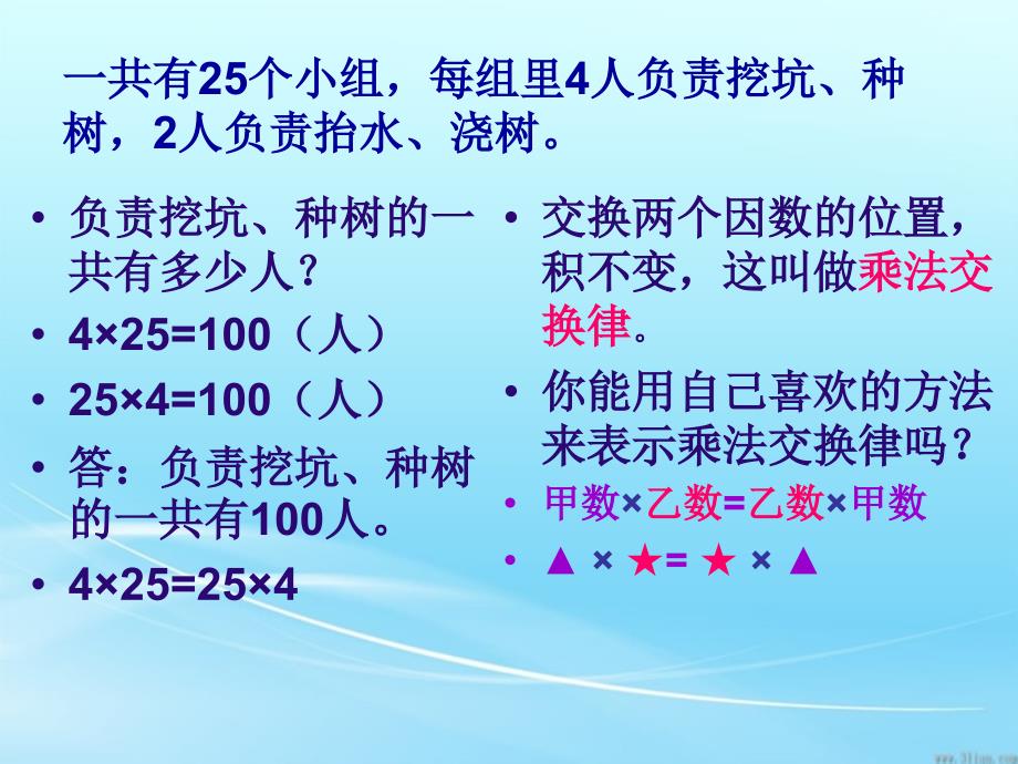 汇报课乘法交换律和结合律_第4页