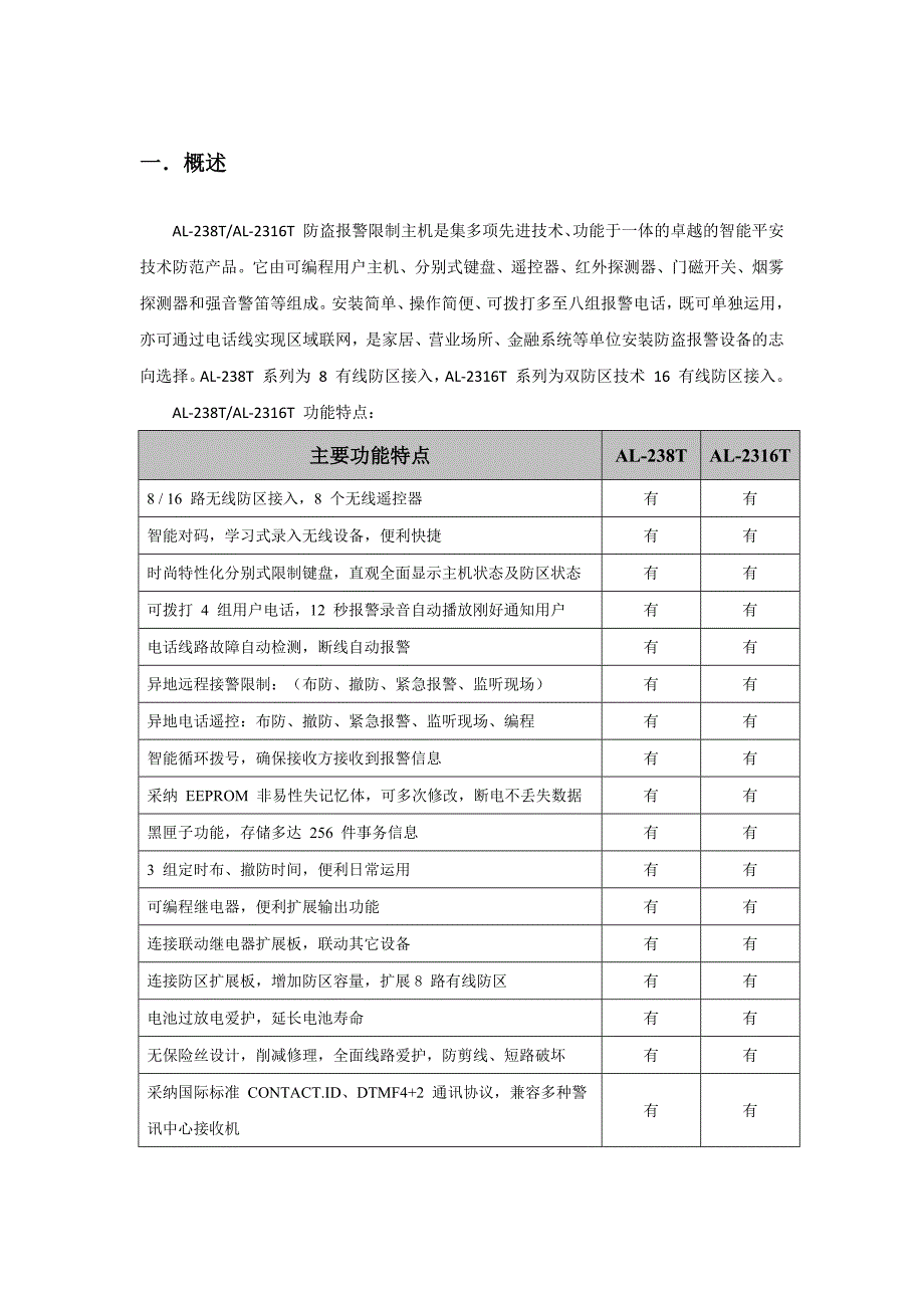 设备操作手册((AL-238T&amp;2316T)_第1页