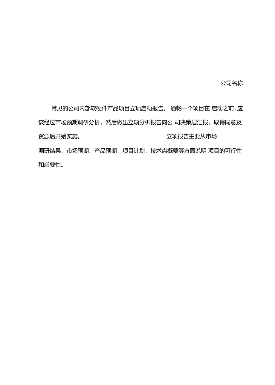 产品开发项目立项报告_第2页