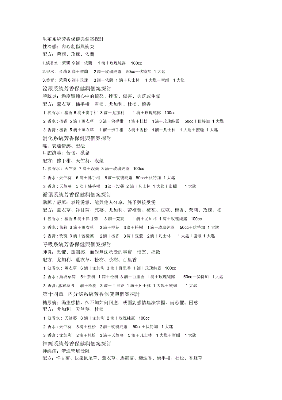 生殖系统芳香保健与个案探讨性冷感内心创伤与冲突配方茉莉_第1页