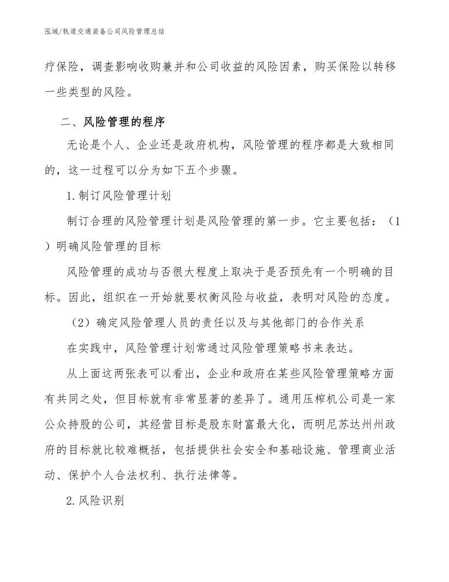 轨道交通装备公司风险管理总结_第5页