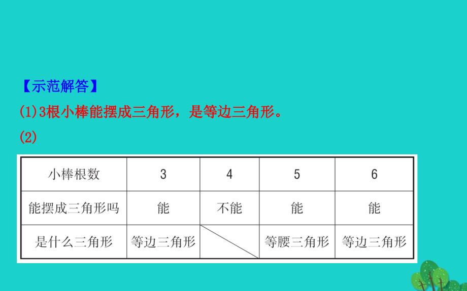 2022版四年级数学下册二认识三角形和四边形4探索与发现：三角形边的关系习题课件北师大版_第4页