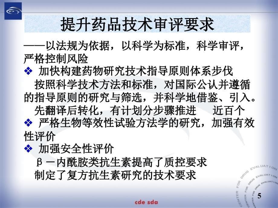 化学药品技术审评要求王亚敏国家食品药品监督管理局药品审评中心海口课堂PPT_第5页