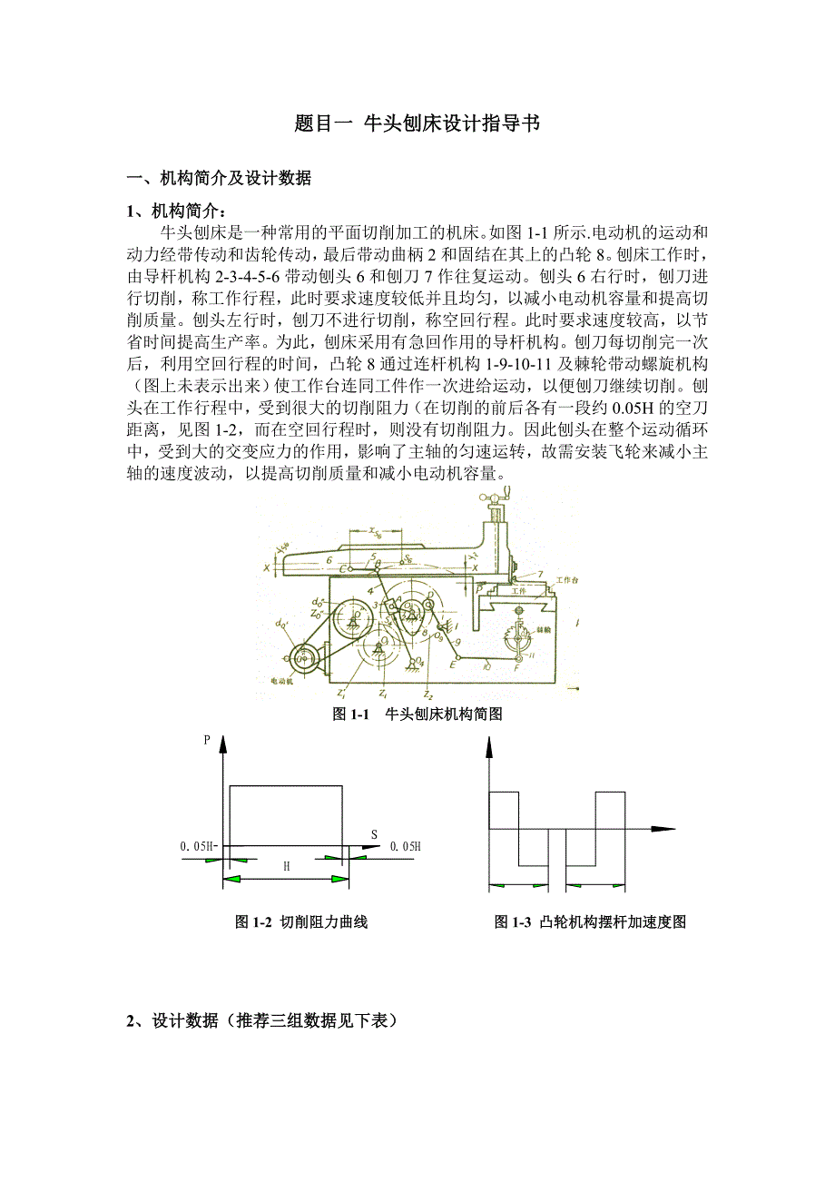 机构分析与综合大作业_第1页