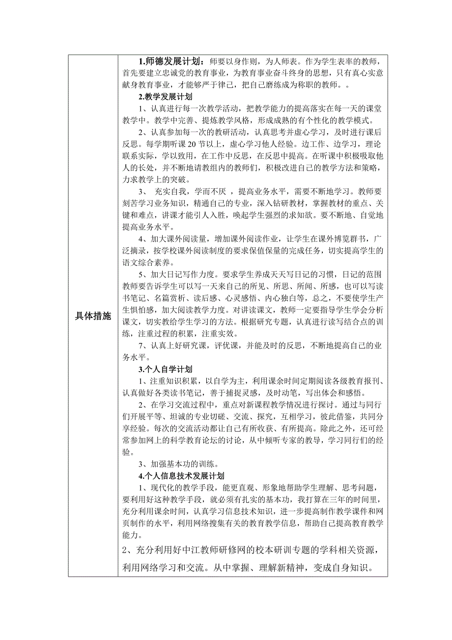 个人专业三年发展规划（胡颖杰）_第2页