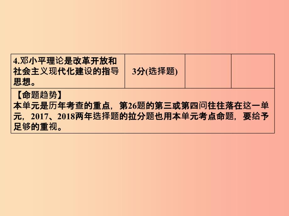 广东专用2019中考历史高分突破复习第三部分中国现代史第三单元中国特色社会主义道路讲义课件.ppt_第4页