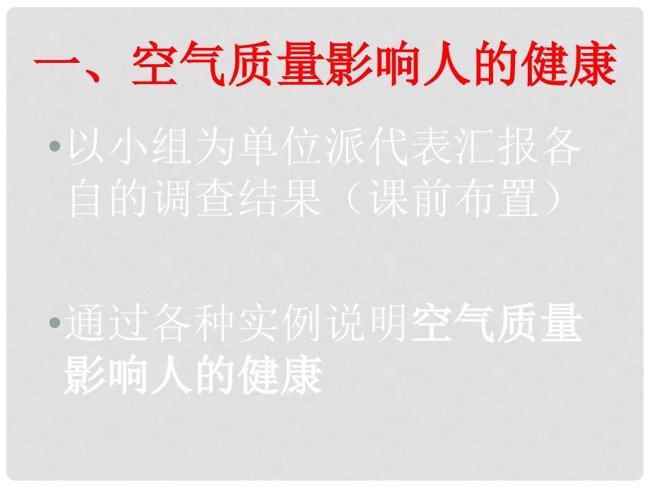 湖北省武汉市华中农业大学附属学校七年级生物 第四单元《 4.3.3空气质量与健康》课件_第3页