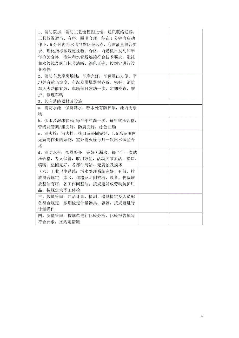 石油库安全综合管理检查表_第4页