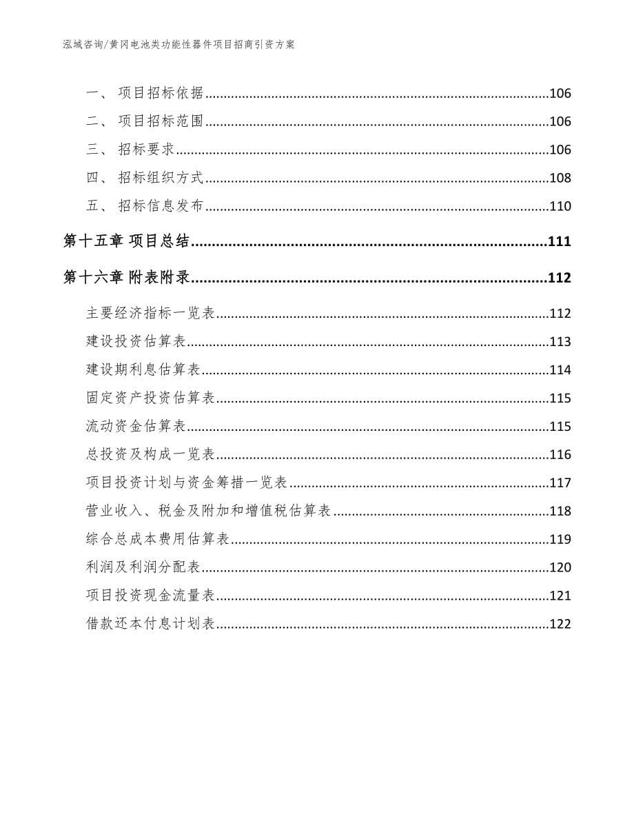 黄冈电池类功能性器件项目招商引资方案【参考范文】_第5页