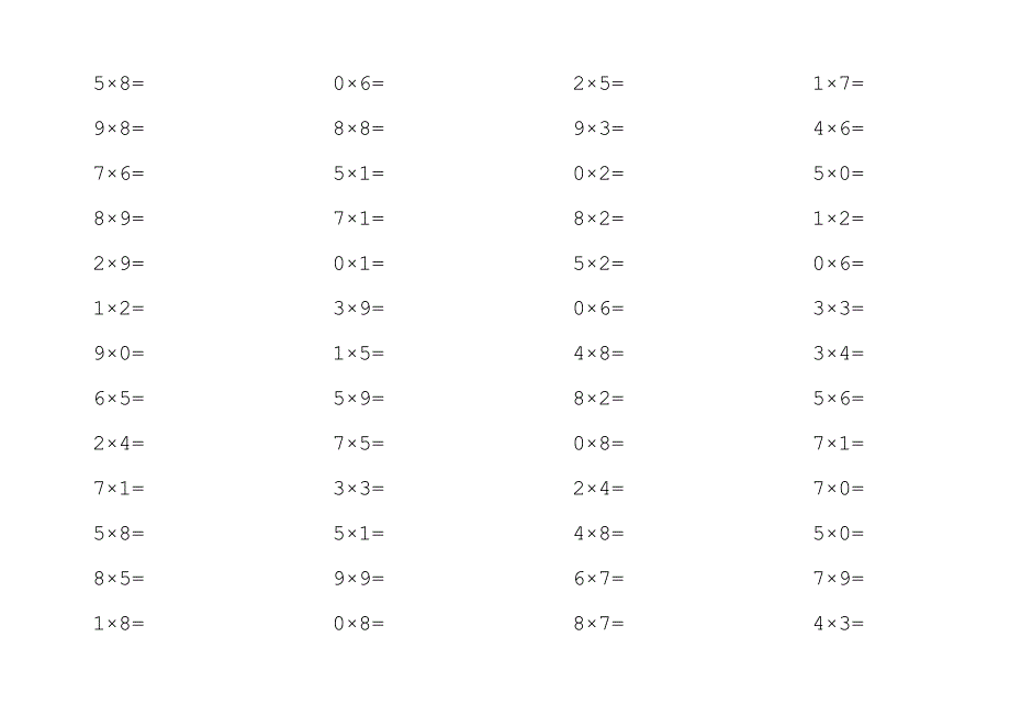 小学二年级上乘法口算天天练 （精选可编辑）.doc_第2页