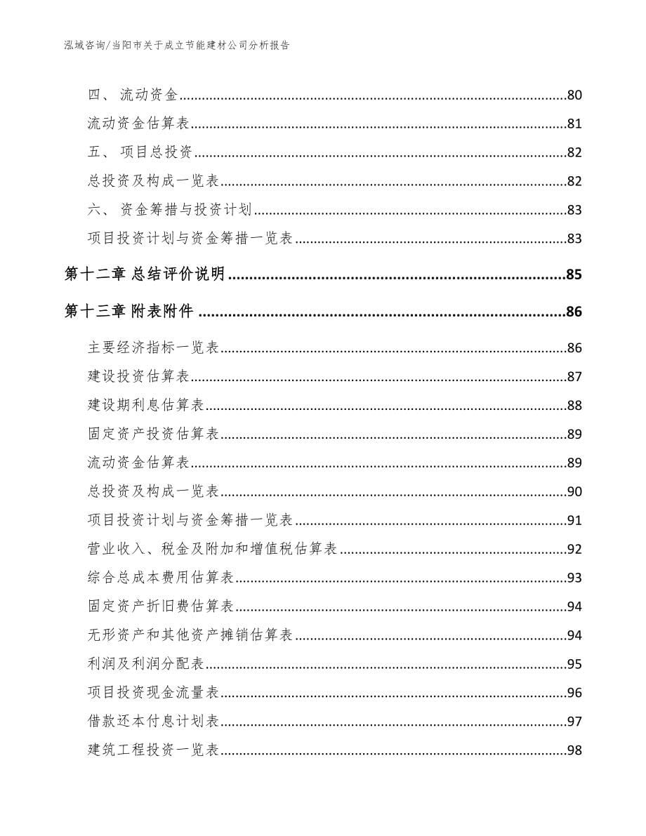 当阳市关于成立节能建材公司分析报告范文_第5页