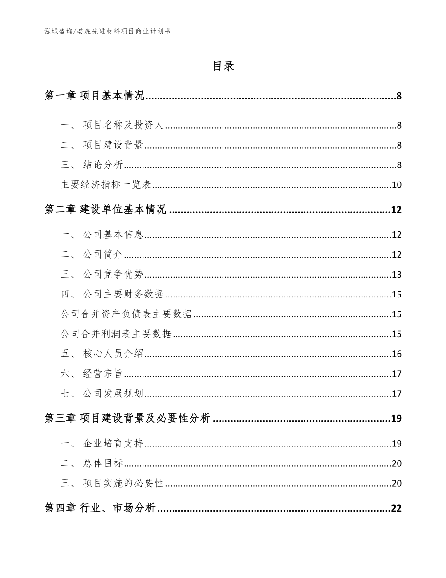 娄底先进材料项目商业计划书_第2页