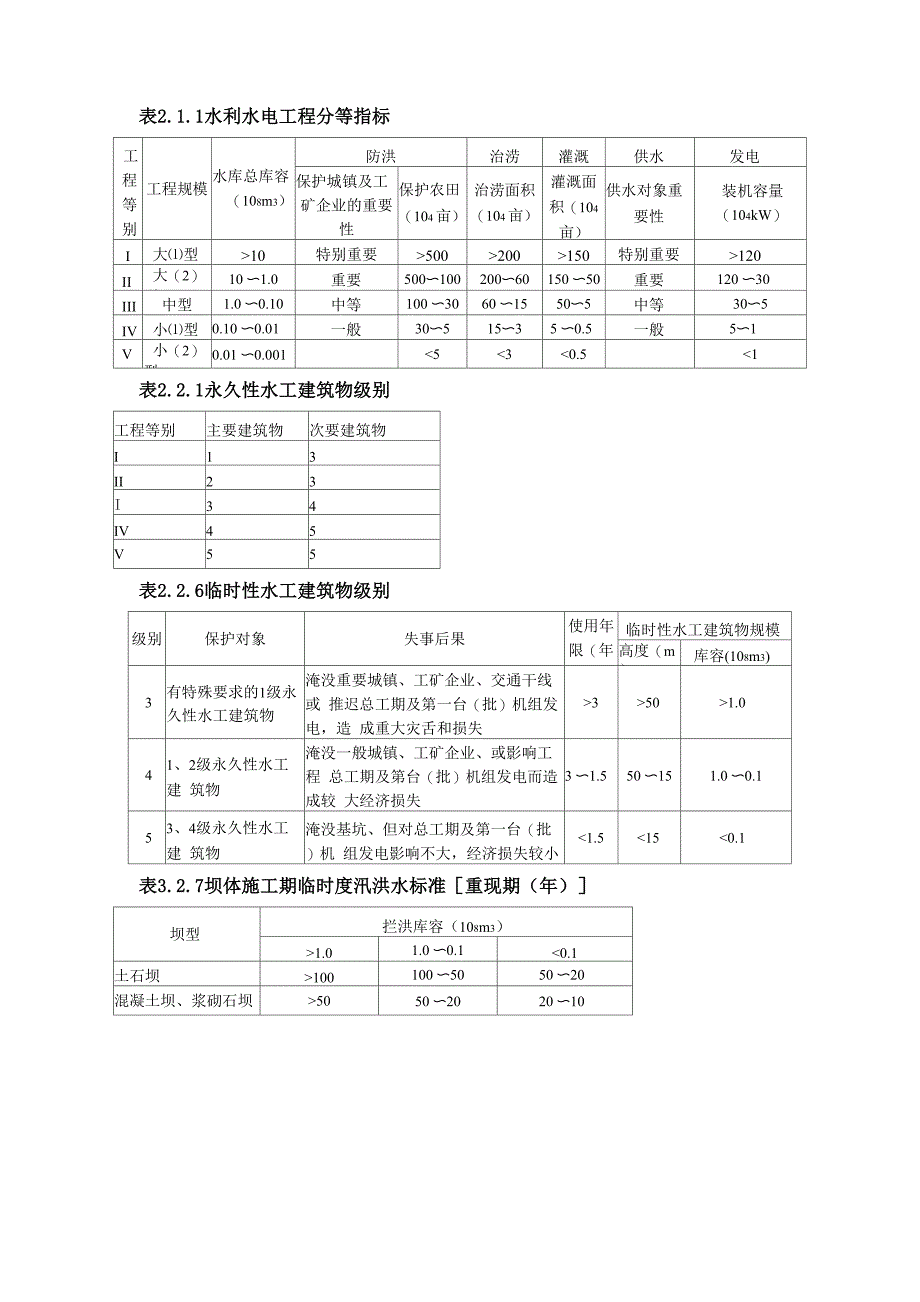 水利水电工程规模等级划分1_第1页