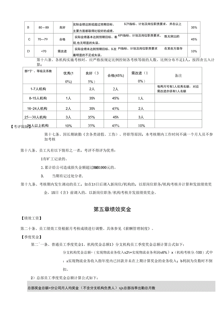 《绩效考核与激励管理制度》_第3页