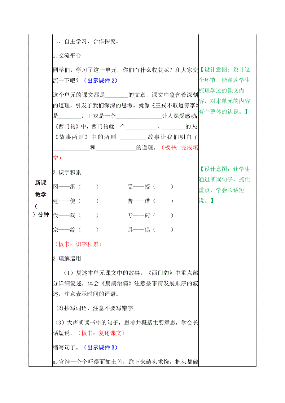 统编版语文四年级上册教学设计：语文园地八.docx_第2页