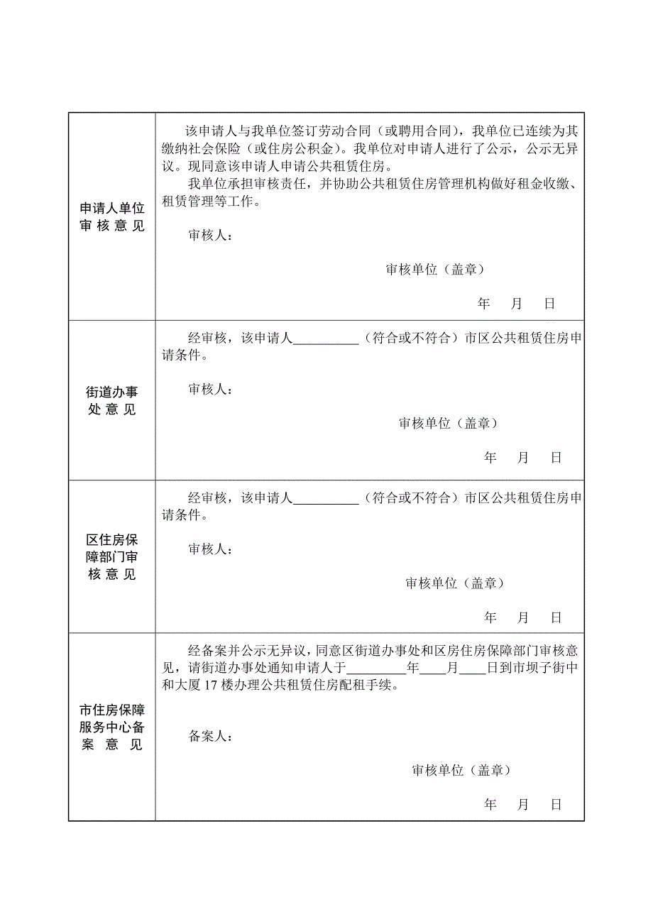 徐州市市区外来务工人员公共租赁住房申请表(2015版)_第4页