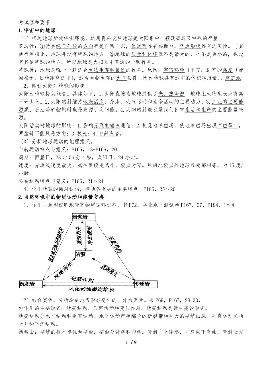 高二地理学业水平考试知识点整理_第1页