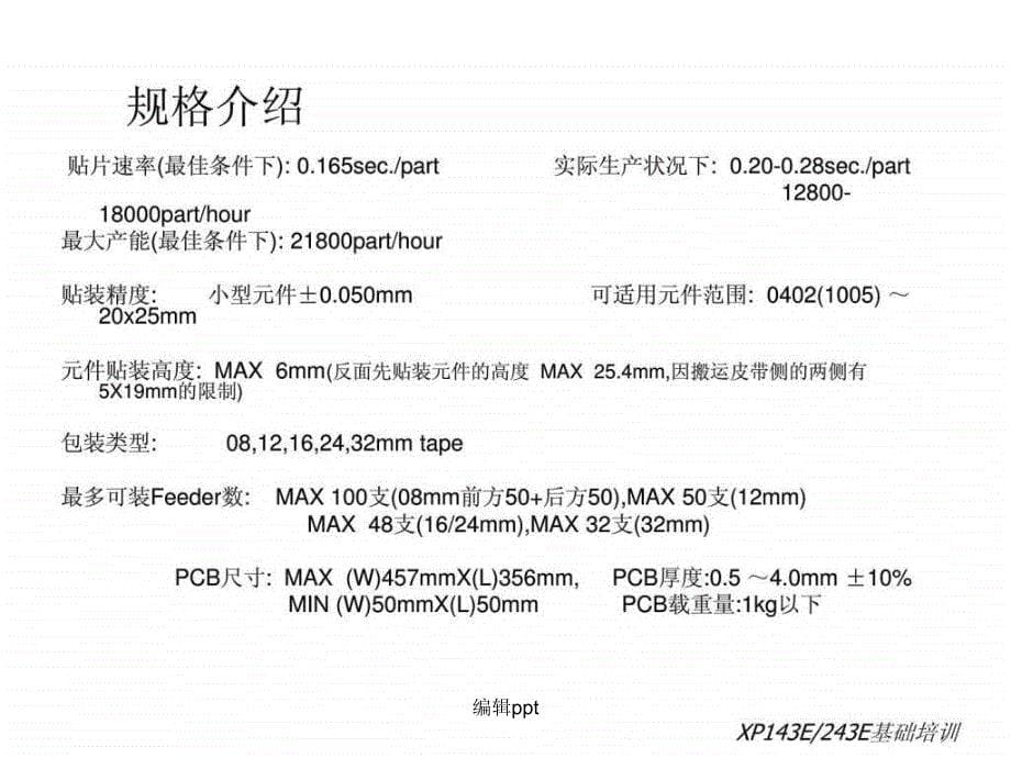 XP143EXP243贴片机技术_第5页