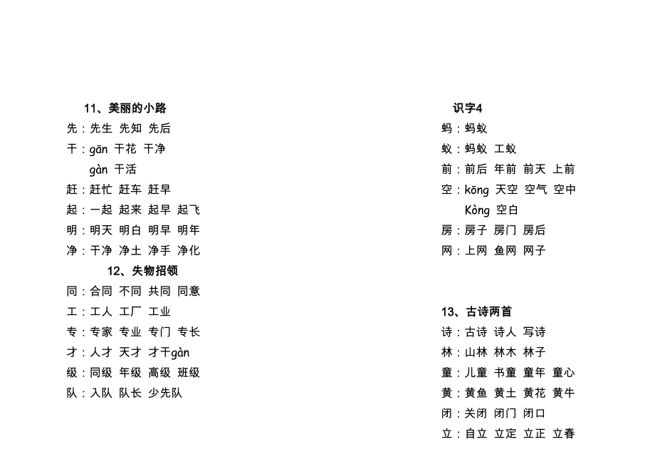 小学一年级下册词语(全).doc_第4页