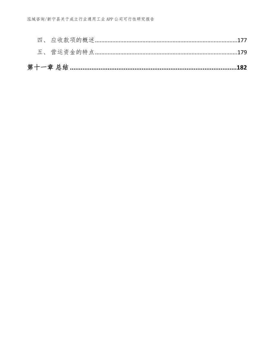 新宁县关于成立行业通用工业APP公司可行性研究报告（范文）_第5页