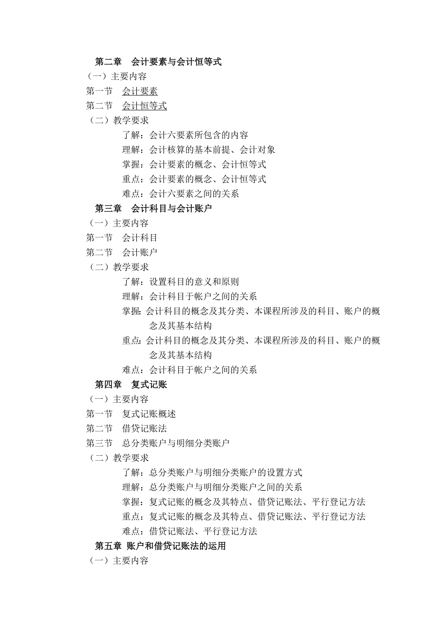 某学院会计学原理课程教学大纲_第3页