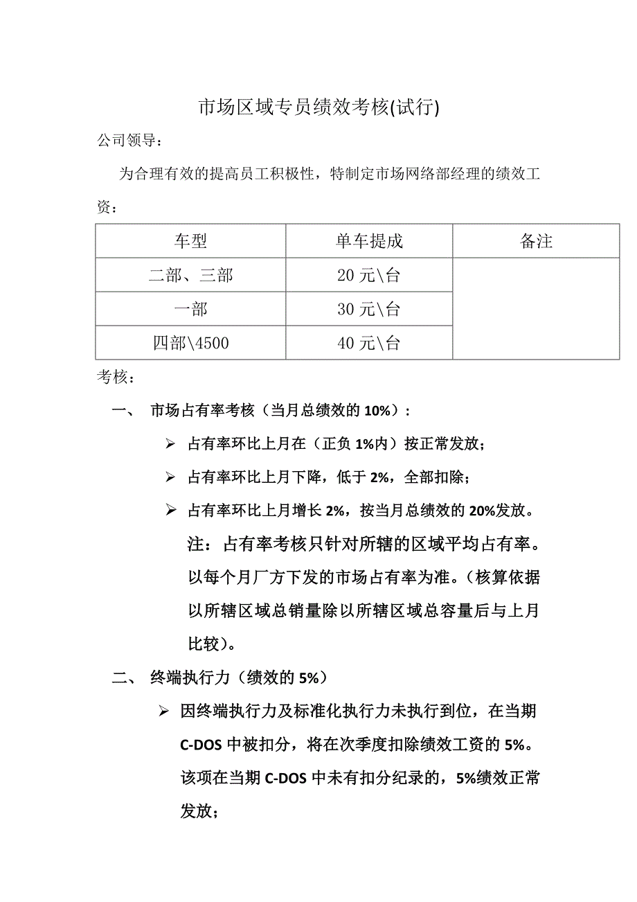 市场区域专员绩效考核_第1页