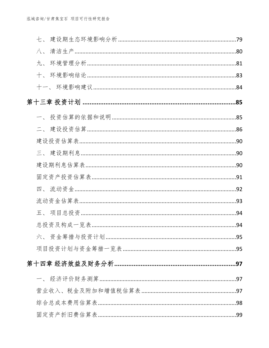 甘肃焦宝石 项目可行性研究报告（模板范本）_第4页