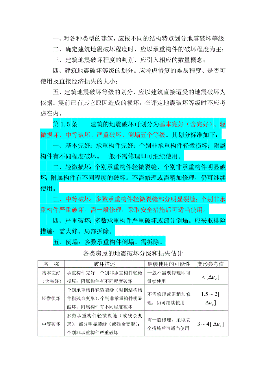 建筑地震破坏等级划分标准_第2页