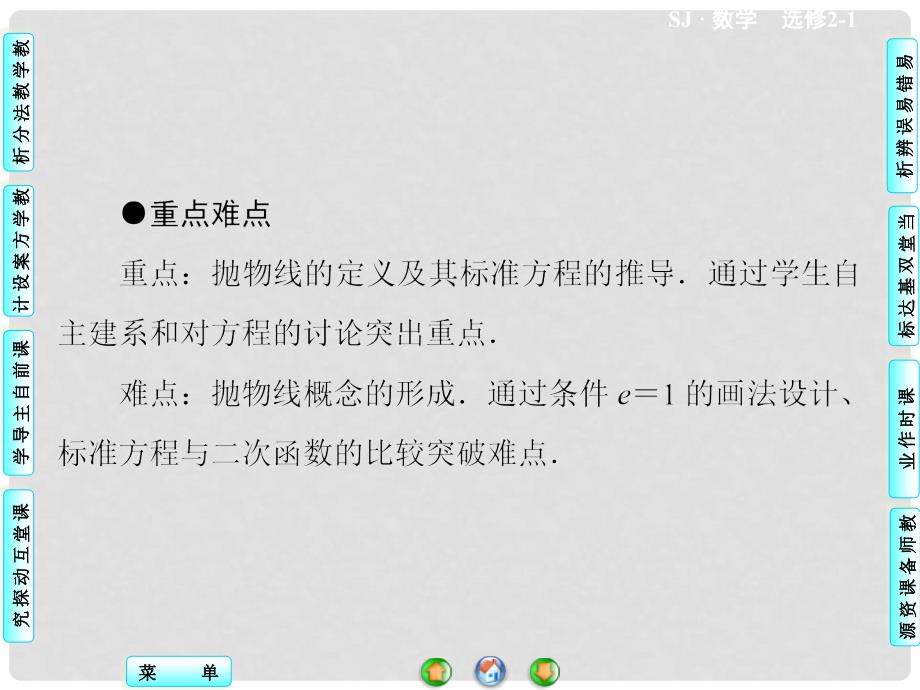 高中数学 2.4.1 抛物线的标准方程同步教学课件 苏教版选修21_第3页