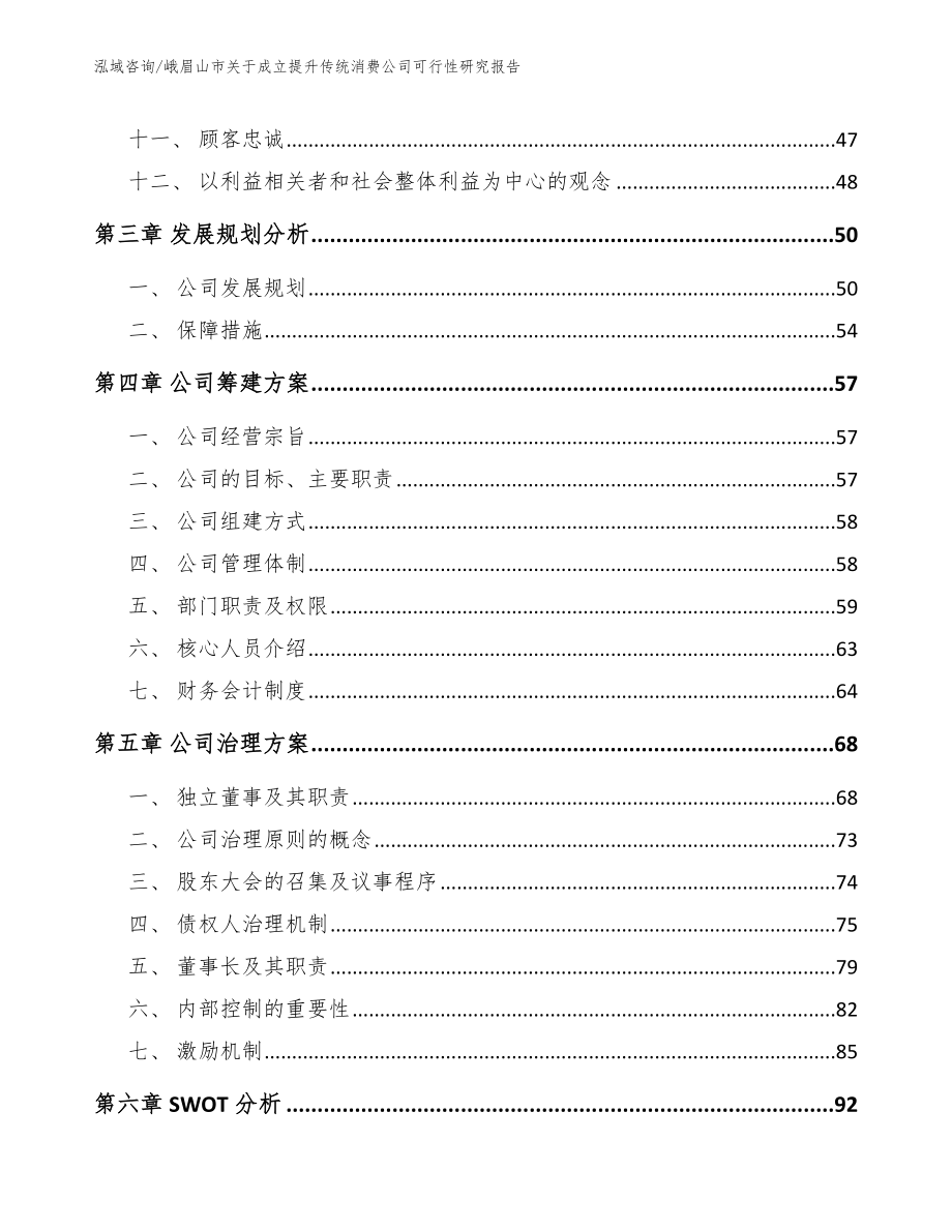 峨眉山市关于成立提升传统消费公司可行性研究报告_第3页