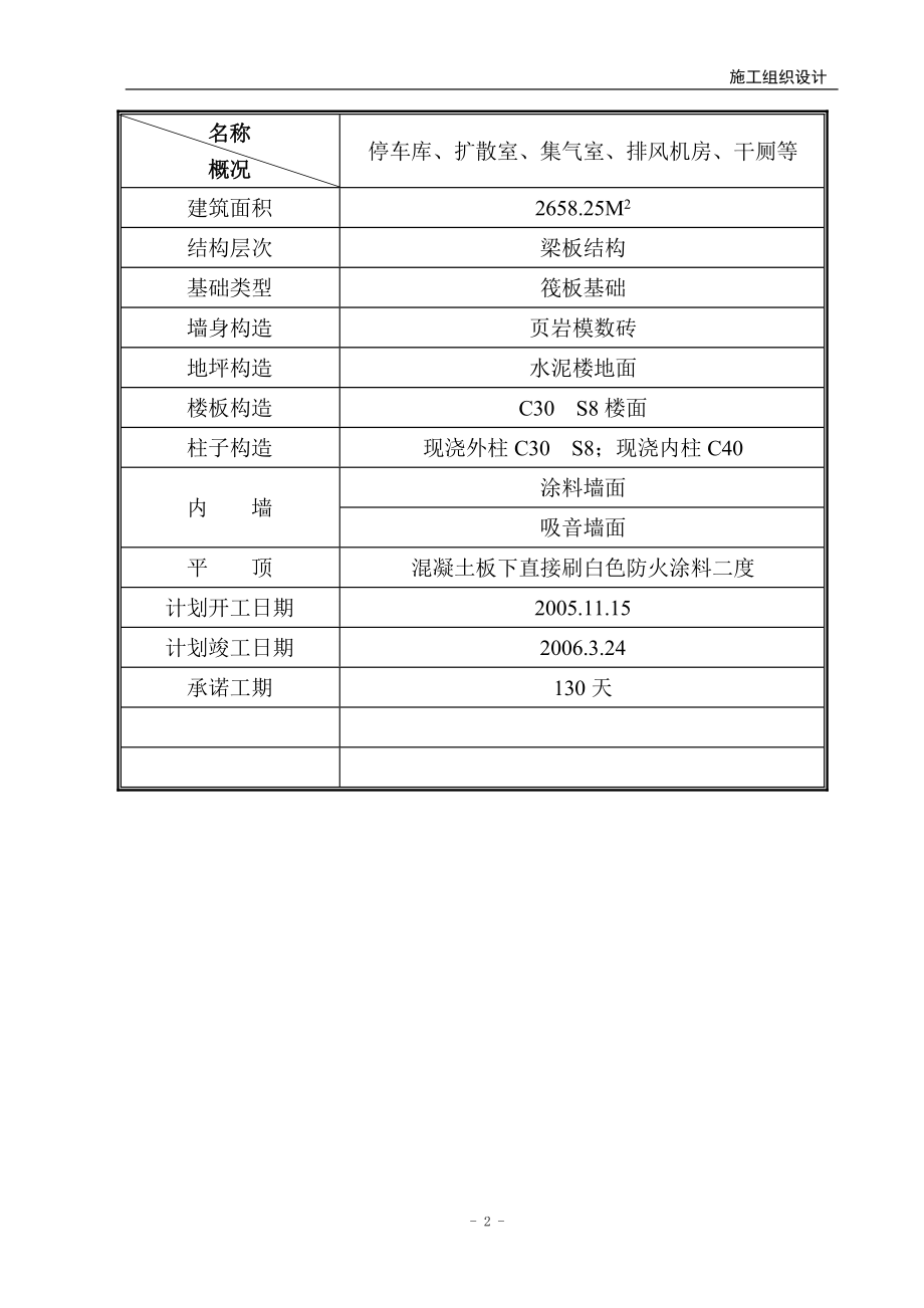 新《施工组织方案范文》某地下人防工程施工组织设计-8wr_第2页