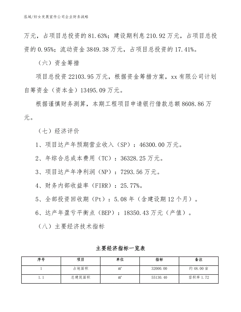 妇女发展宣传公司企业财务战略_第4页