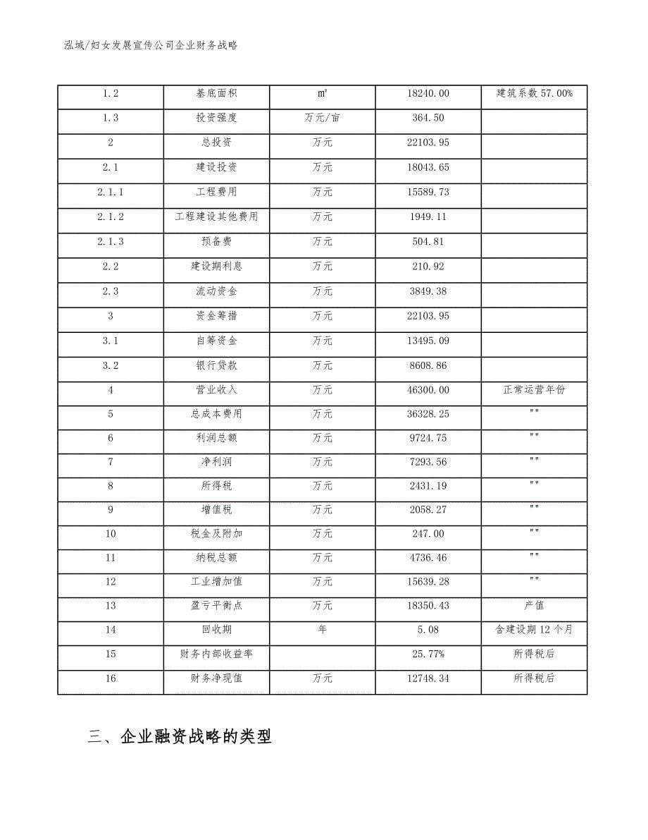 妇女发展宣传公司企业财务战略_第5页