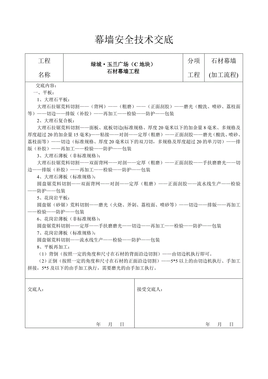 石材加工交底.doc_第1页