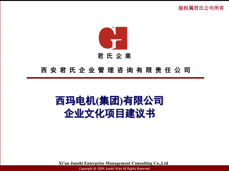 某电机集团有限公司企业文化项目建议书_第1页