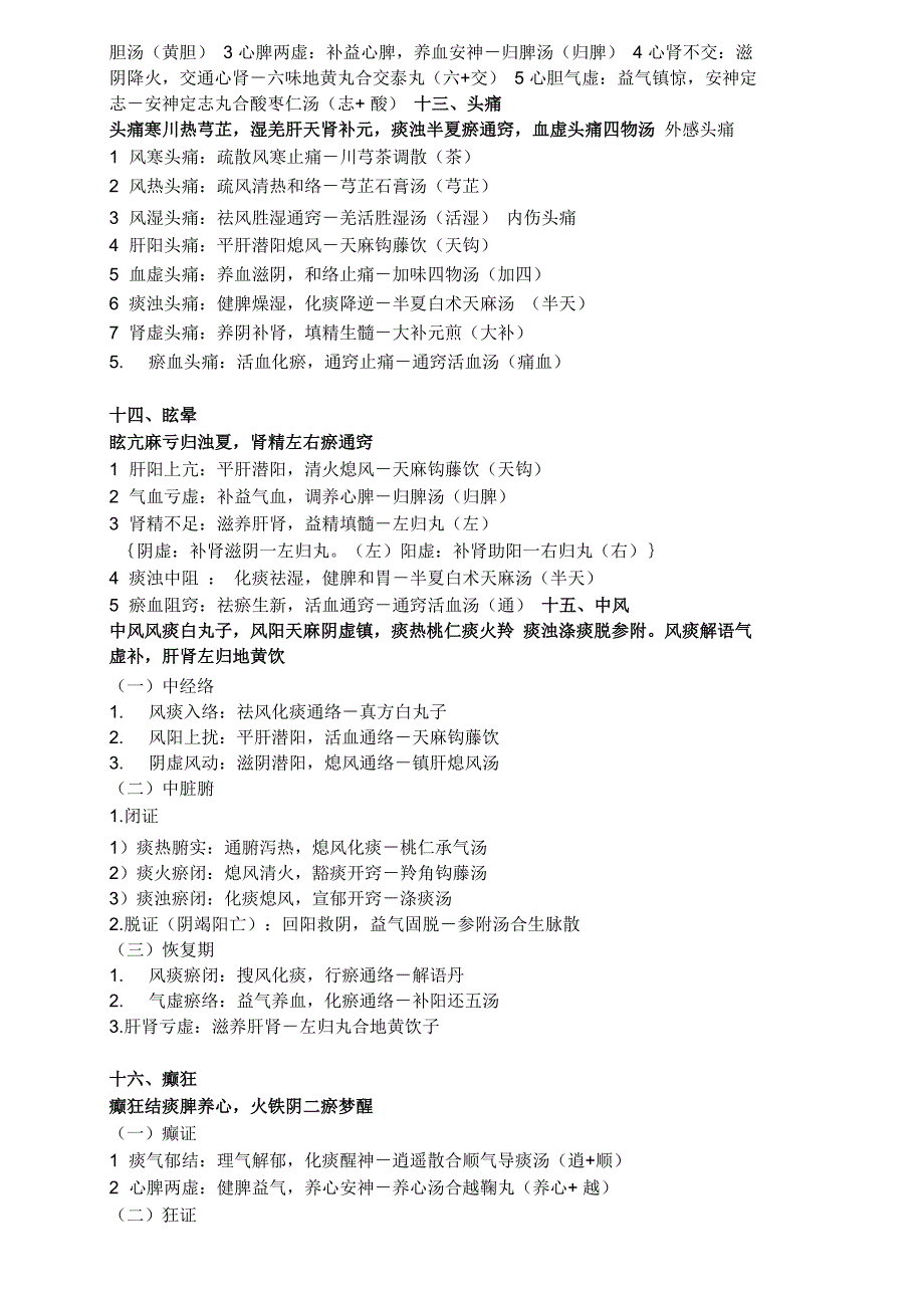 中医执业医师考试必背中医内科学整理_第3页