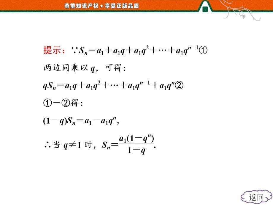 部分25第一课时等比数列的前n项和课件_第5页