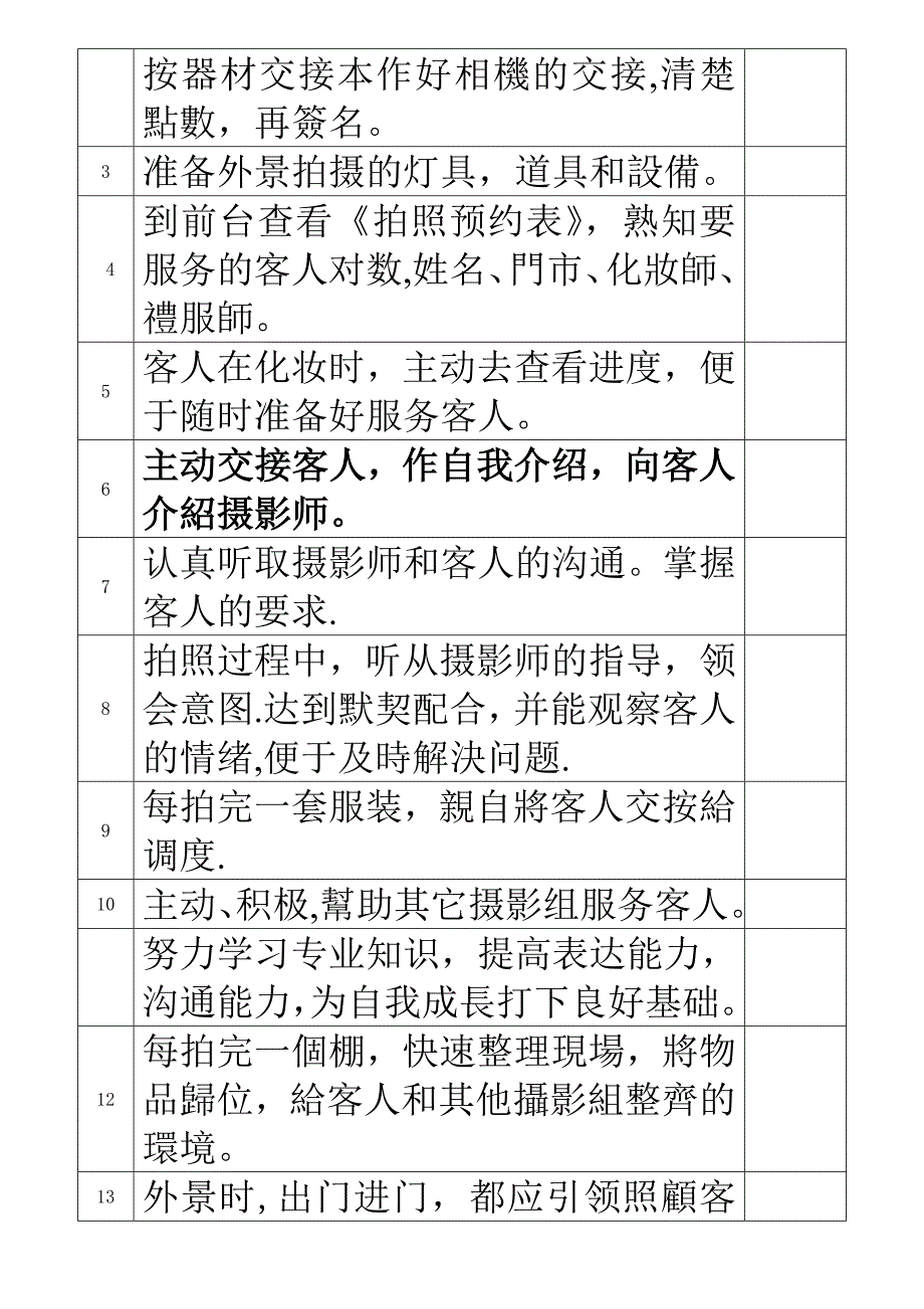 摄影助理-岗位说明书_第2页