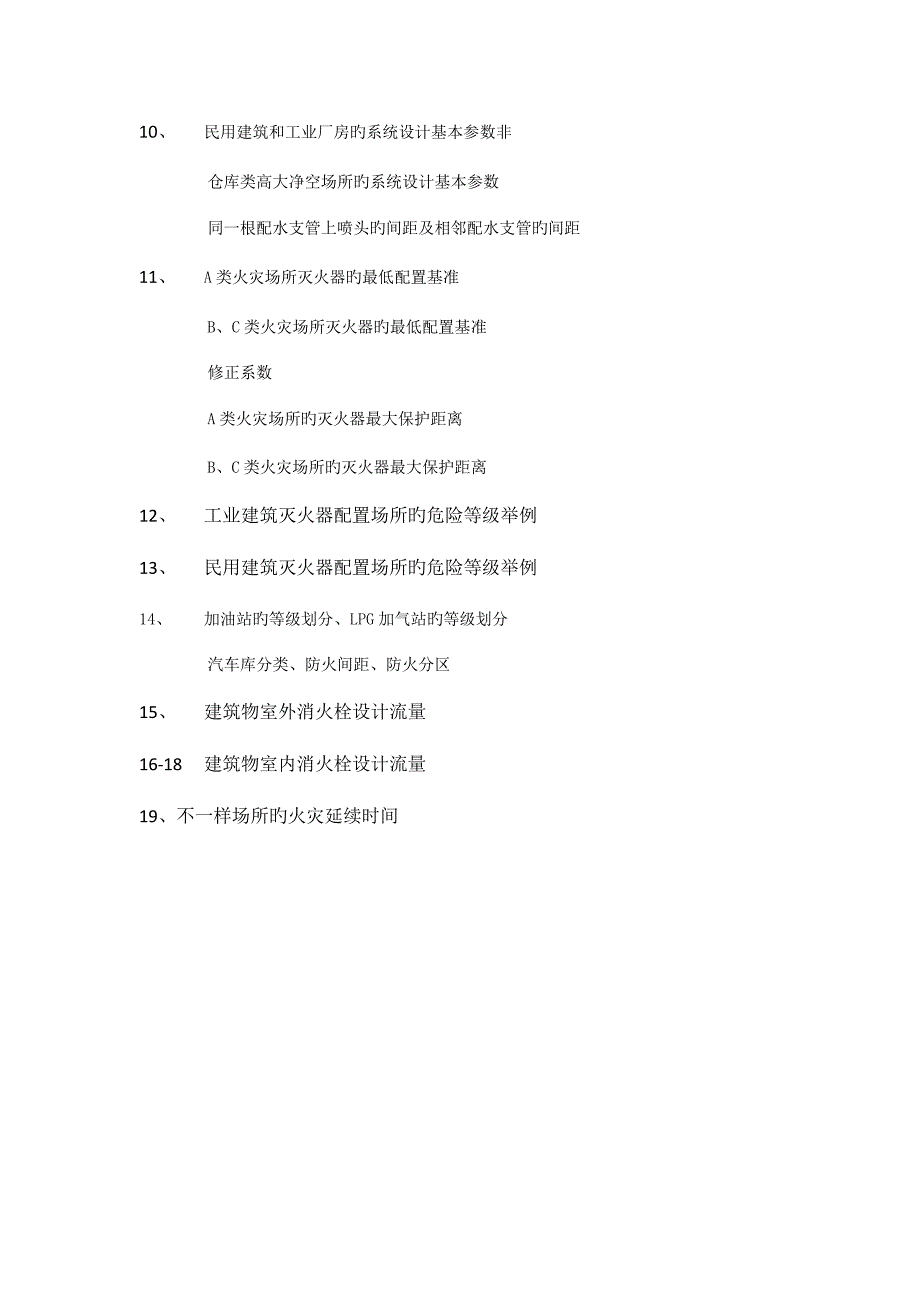 2023年一级消防工程师考试必背表格_第2页