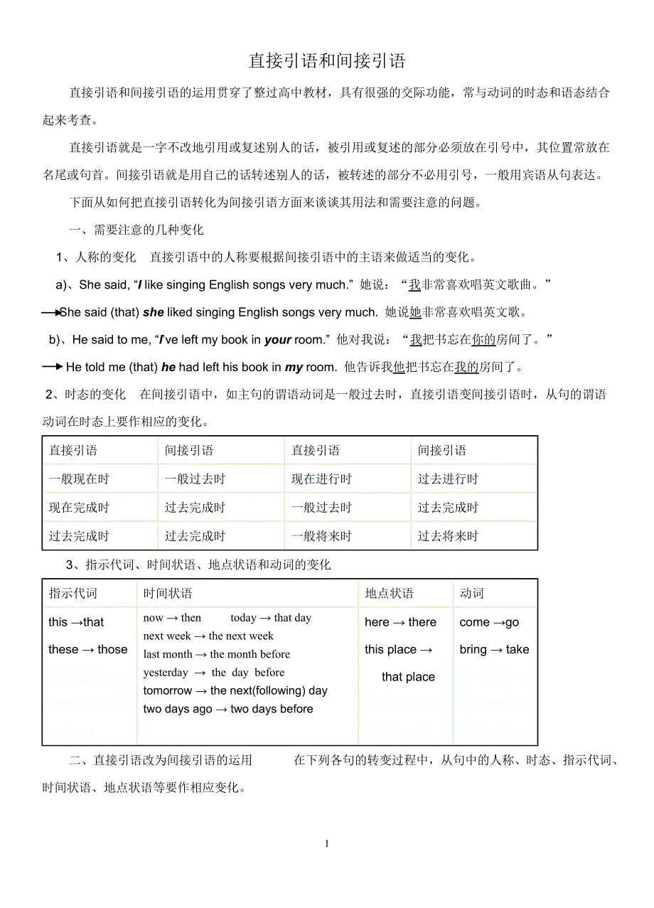 直接引语和间接引语90226_第1页