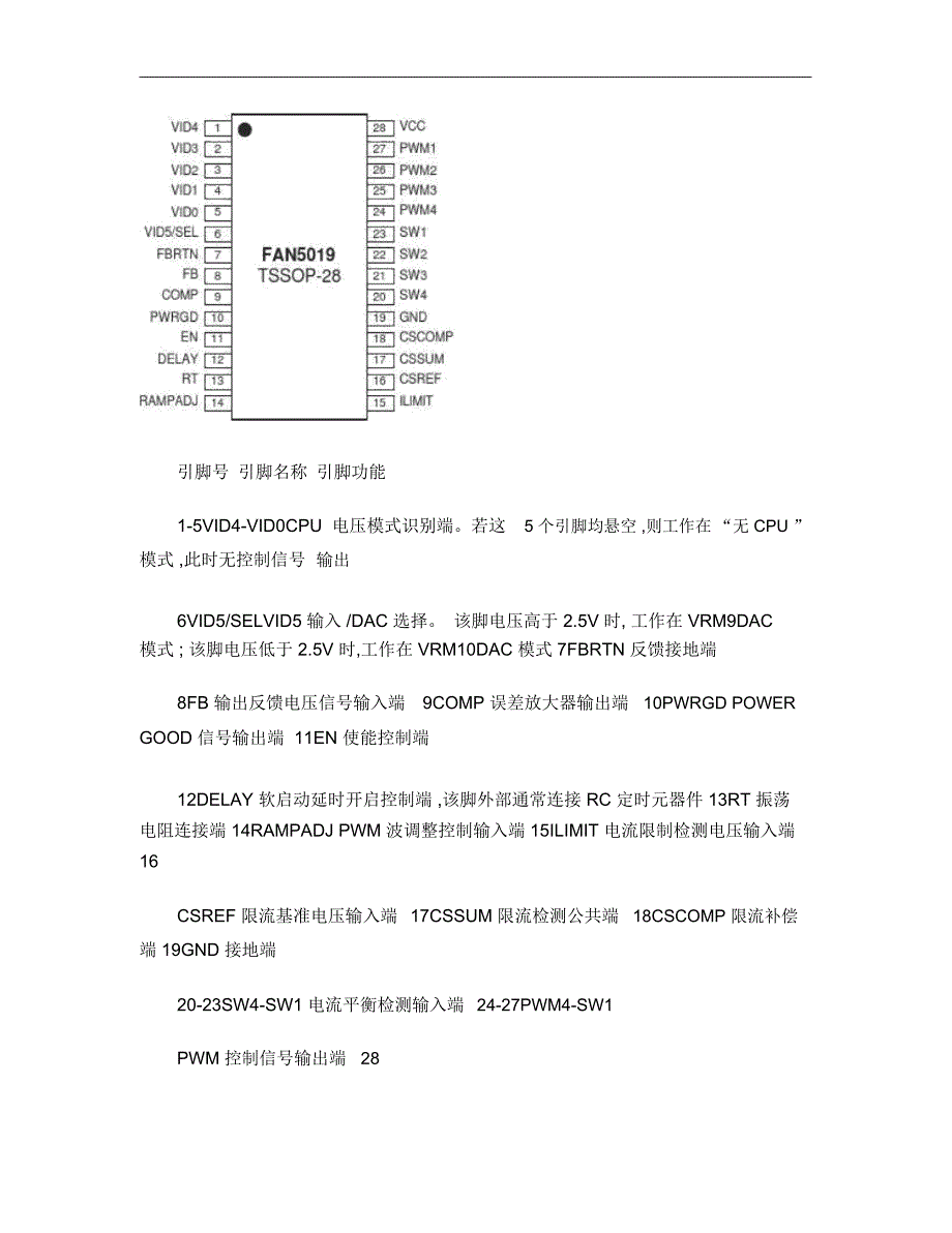 FAN5019主板CPU供电控制芯片_第2页