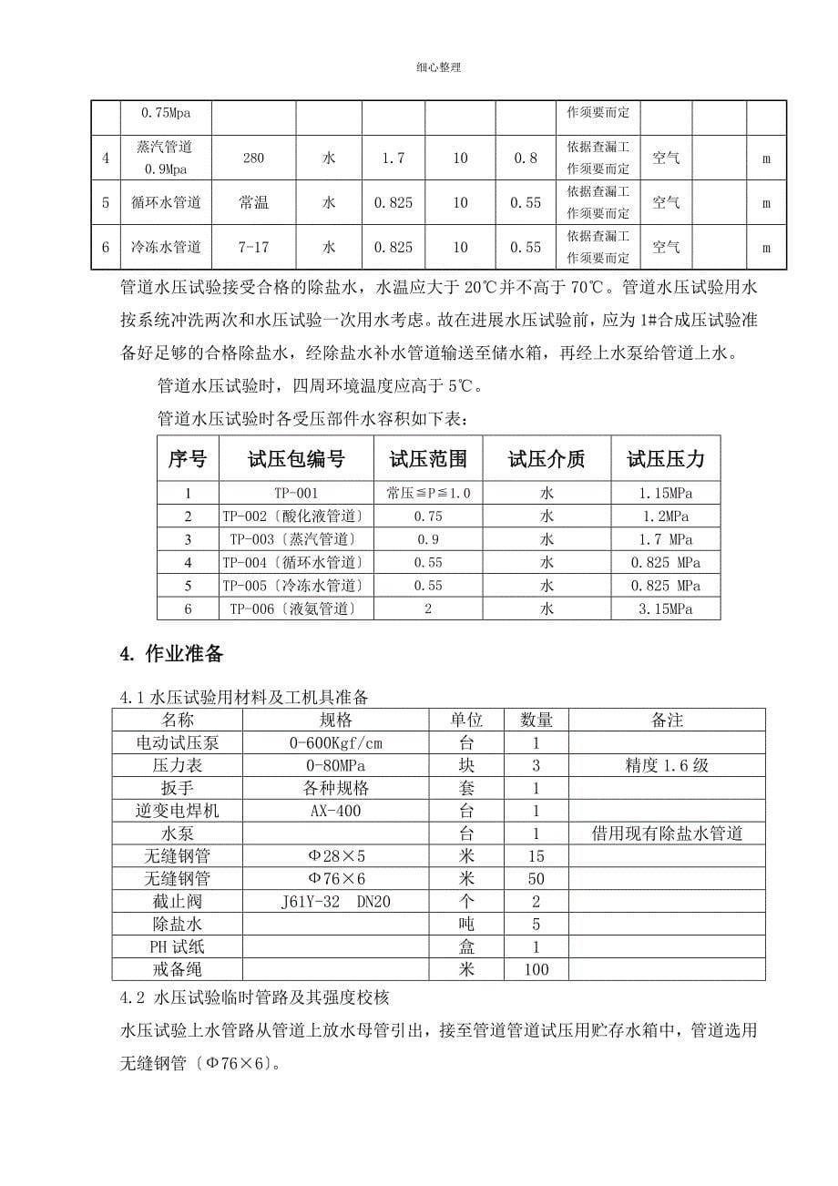 管道压力试验方案 (2)_第5页