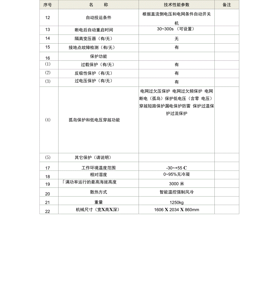 光伏电站设备的技术参数_第5页