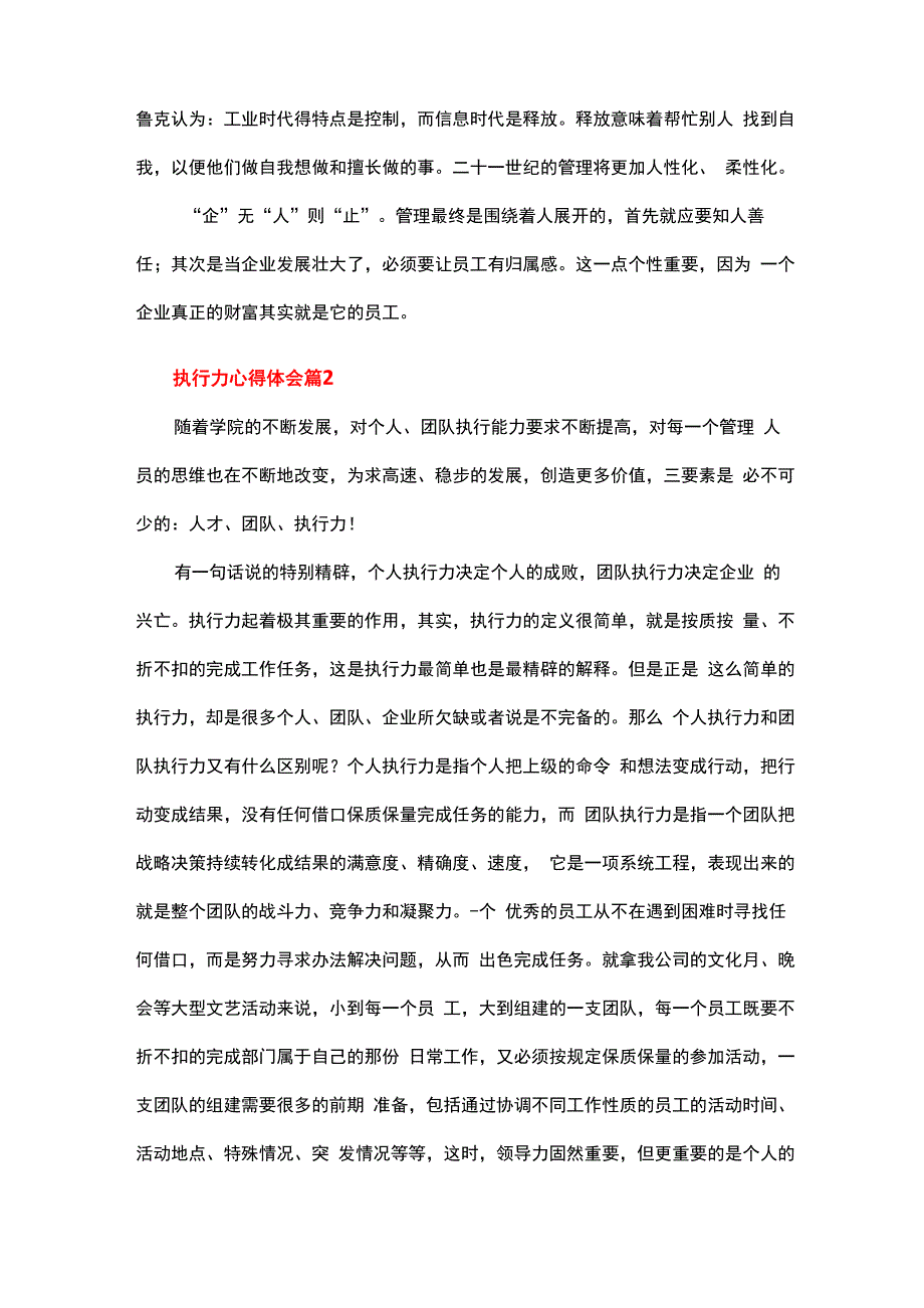 执行力心得体会_第2页