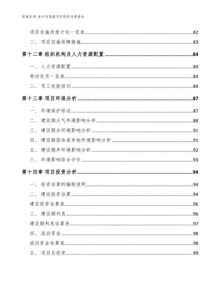 徐州市氢能项目投资决策报告参考范文_第5页