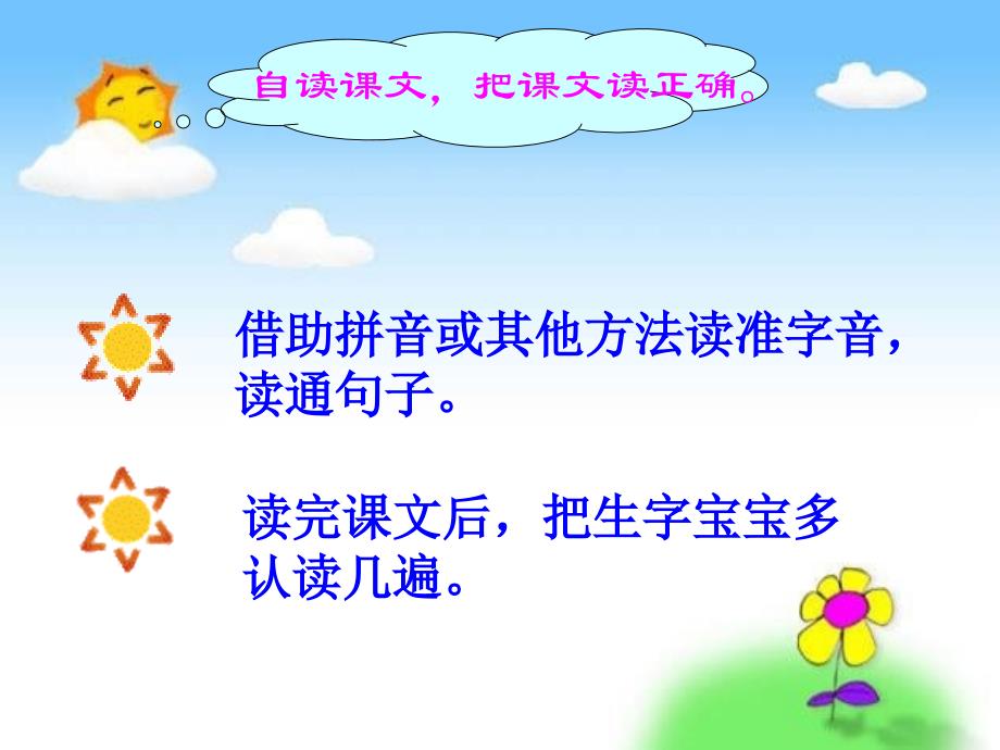 一年级语文下册第2单元课文14四个太阳二教学课件新人教版新人教版小学一年级下册语文课件_第3页