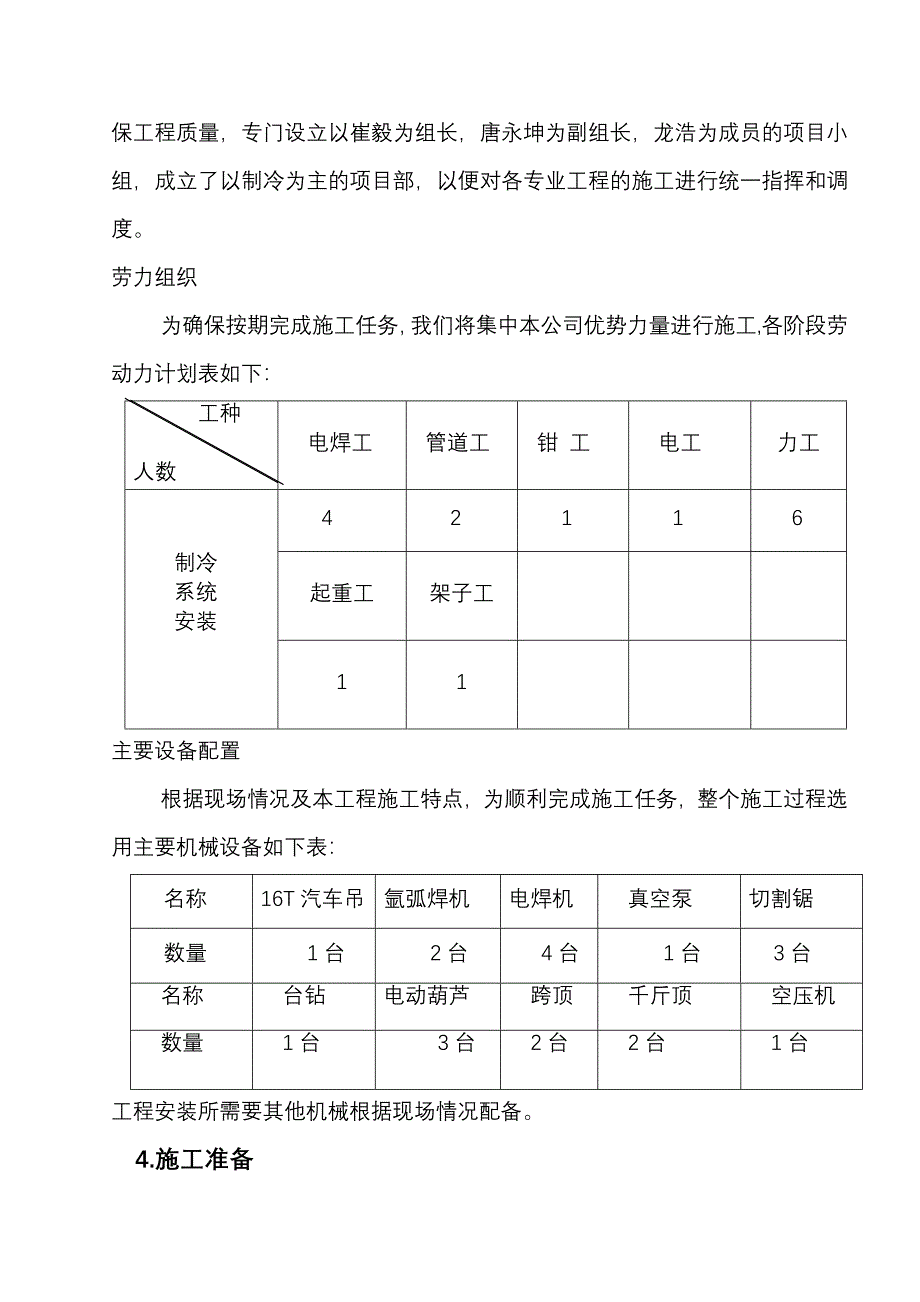 冷冷库施工组织设计_第4页